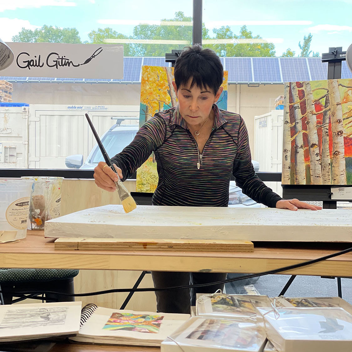 Photo of Gail Painting